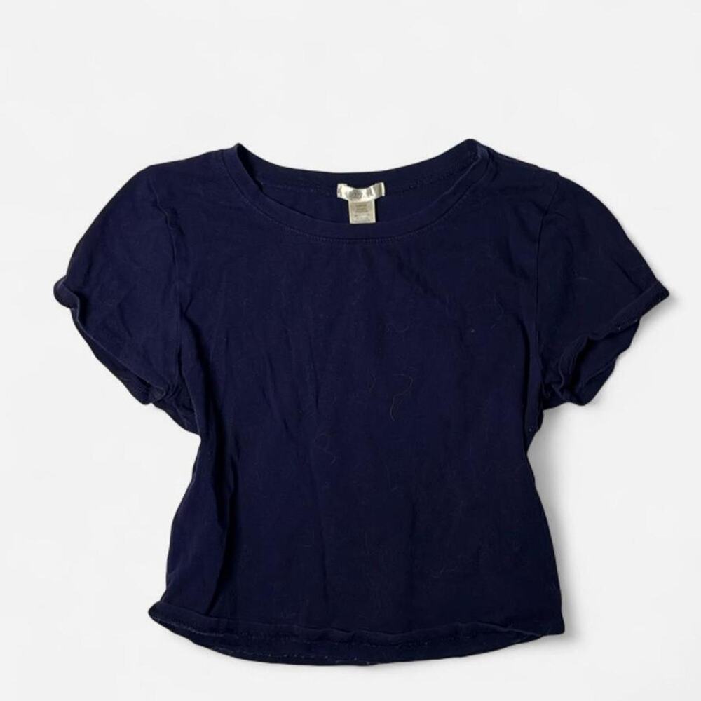 Bozzolo Navy Blue Crop Top - L